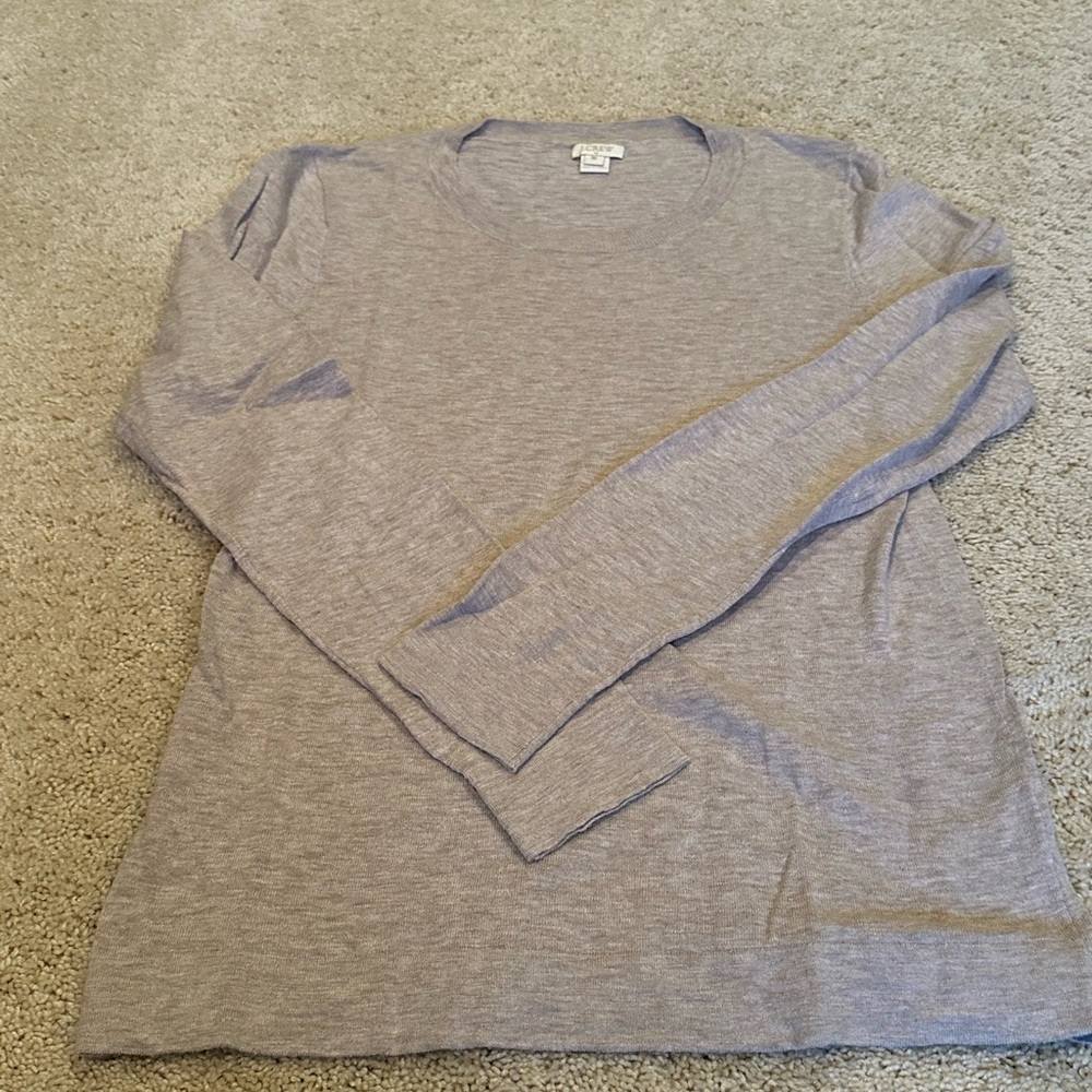 JCrew factory crewneck sweater, size medium, light tan